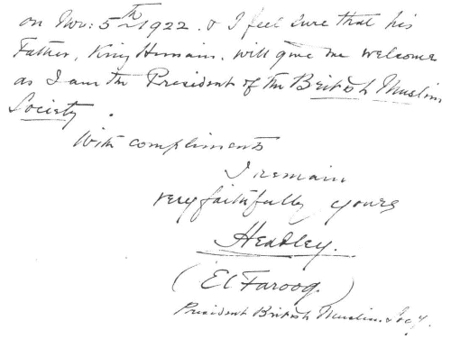 Lord Headley's letter, 9 June 1923, p. 2